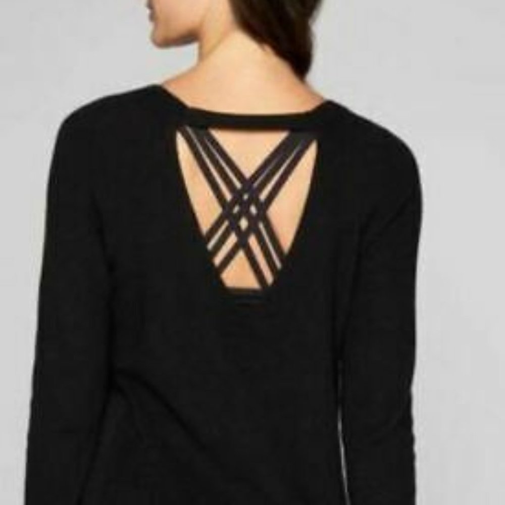 Athleta Open Back Cashmere Tunic Sweater - S